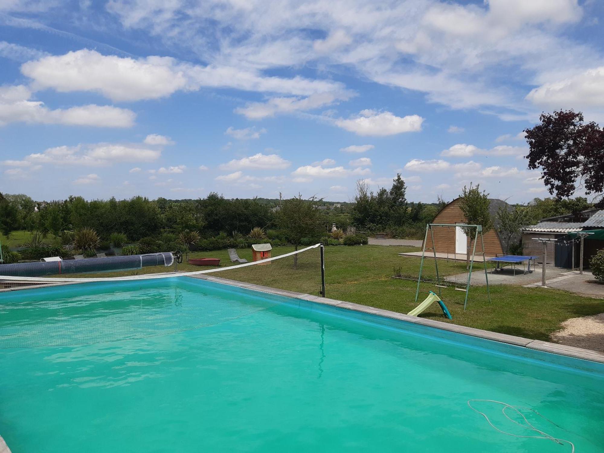 Maison A La Campagne - Piscine Beaulieu-sur-Layon Exteriör bild